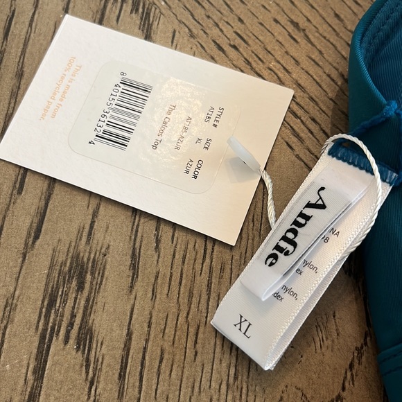 Andie Swim The Caicos Top XL Teal NWT - Picture 5 of 5